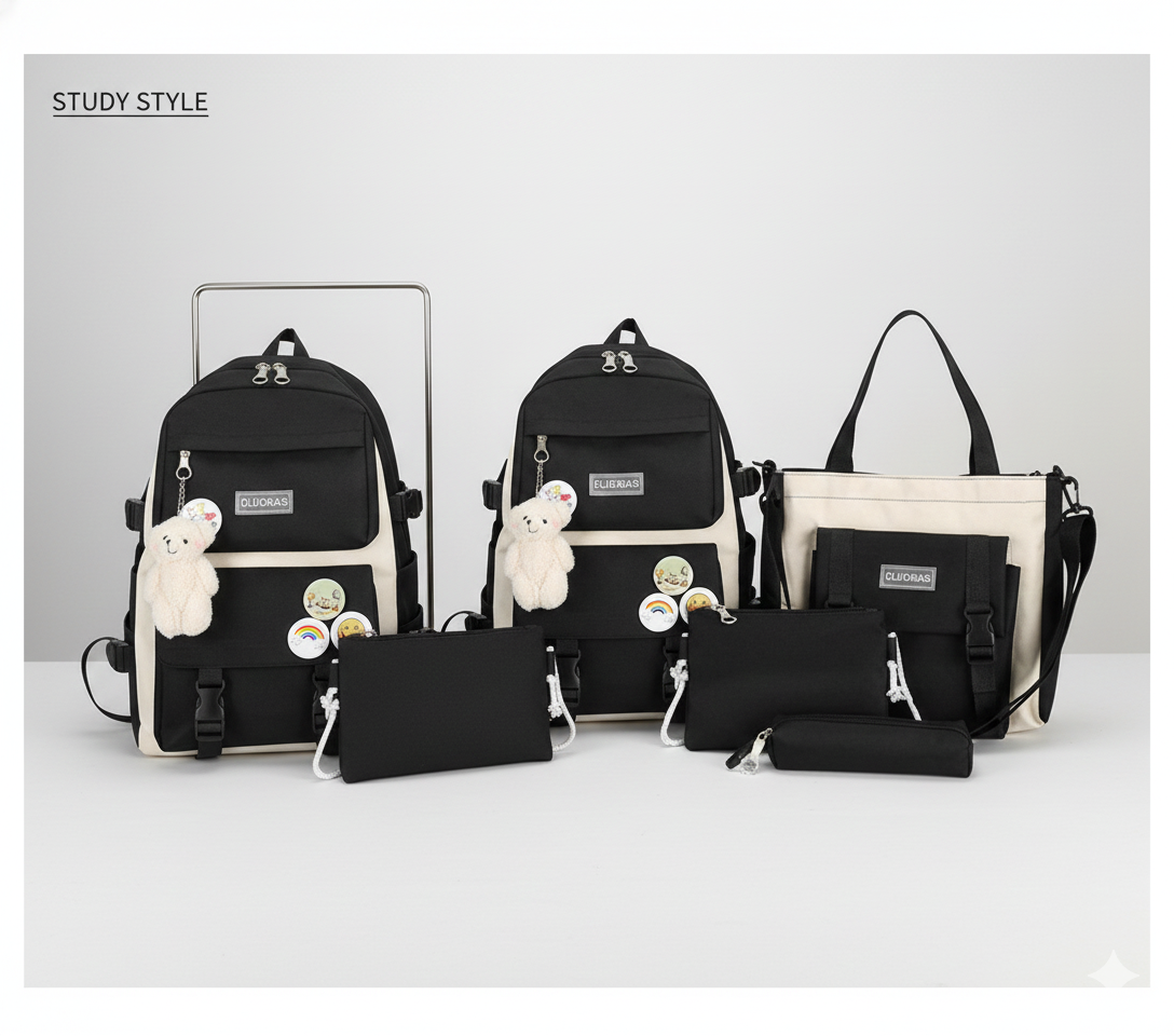 Zestaw Mama i Córka – Plecak Damski Szkolny 5 w 1 | Styl, Organizacja i Praktyczność