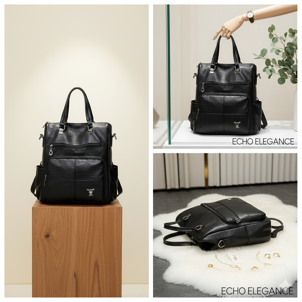 Elegancka Czarna Torebka Skórzana – Klasyczny Styl na Każdą Okazję